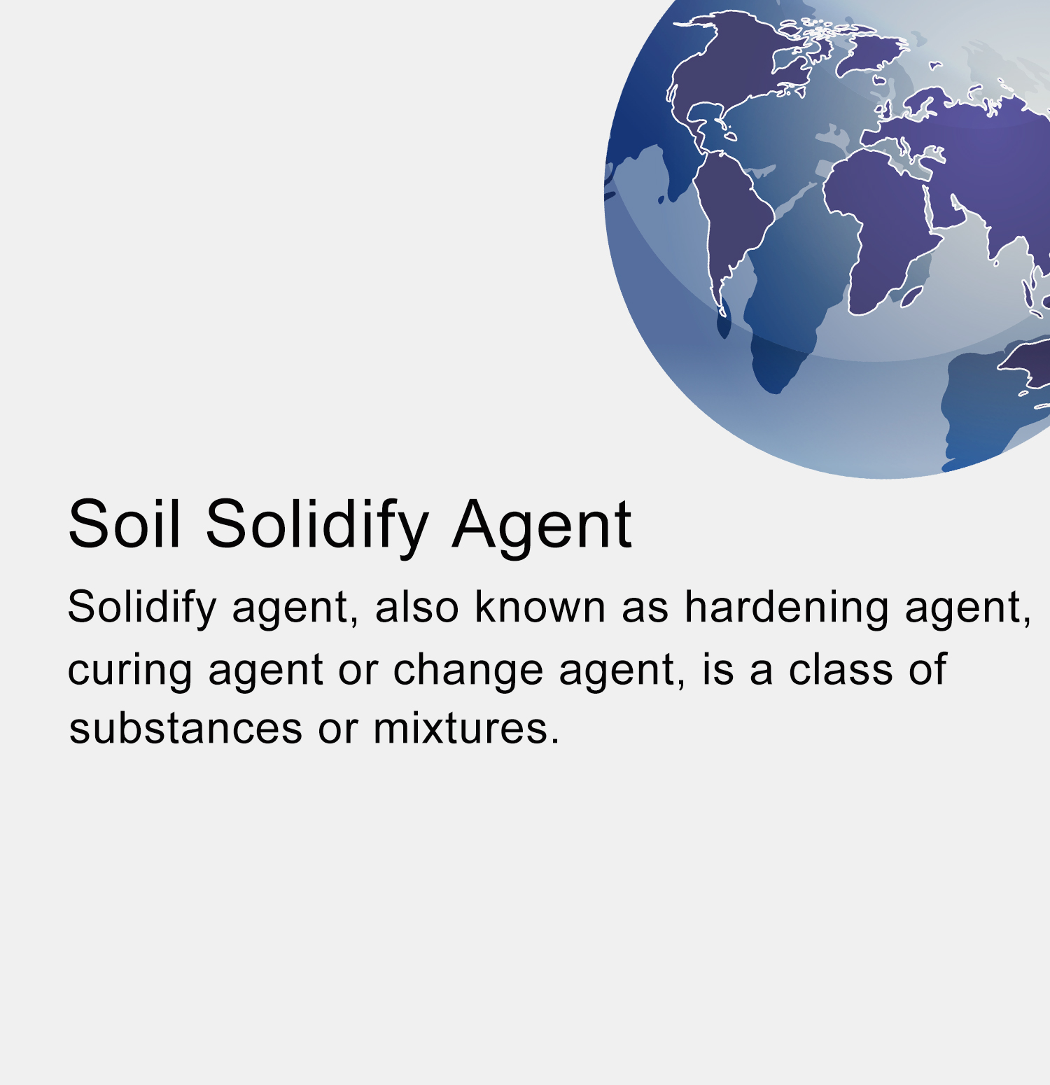 Soil Soilidify Agent (Mineralizer)
